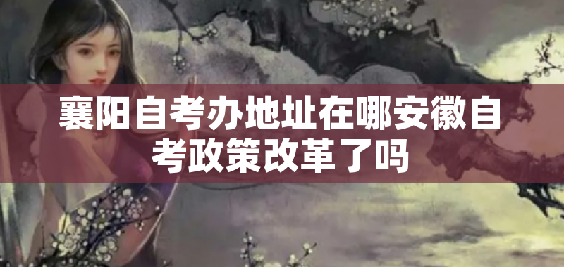 襄阳自考办地址在哪安徽自考政策改革了吗